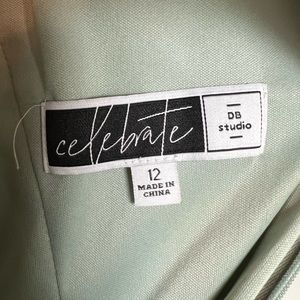 Size 12 Davids Bridal Bridesmaid Dress Dusty Sage